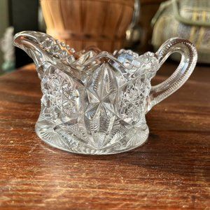 Crystal Cream Pitcher vintage